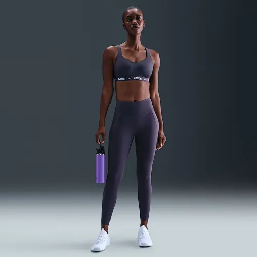 Nike Universa женская Medium-Support С высокой Талией 7/8 лосины с карманамицвет серый