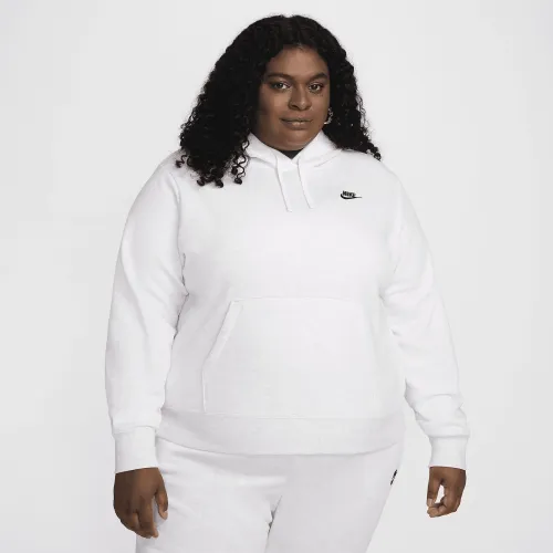 Nike Sportswear Club Fleece женская Pullover Толстовка с капюшоном (большие размеры) цвет коричневый