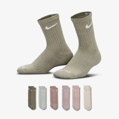 Nike Dri-FIT Performance Basics Little дитячі Crew шкарпетки (6 пар) колір білий