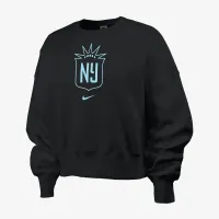 NJ/NY Gotham FC Phoenix Fleece женская Nike NWSL Crew-Neck свитшот цвет черный