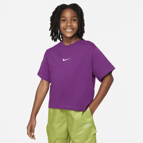 Nike Sportswear Big дитячі (Girls') футболка колір фіолетовий