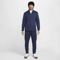 Nike Tour мужские 1/2-Zip для гольфа Top синий
