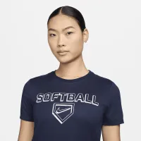 Nike Dri-FIT женская Softball футболка синий
