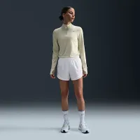 Nike Tempo женская Dri-FIT Mid-Rise Brief-Lined Running шорты цвет белый