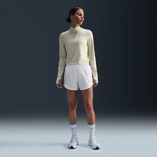 Nike Tempo женская Dri-FIT Mid-Rise Brief-Lined Running шорты цвет белый