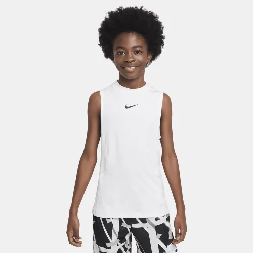Nike Pro Big дитячі (для хлопчиків) Sleeveless Top колір білий