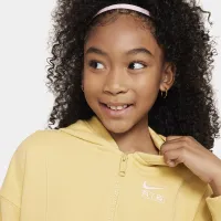 Nike Air Girls' French Terry Full-Zip Толстовка з капюшоном Yellow