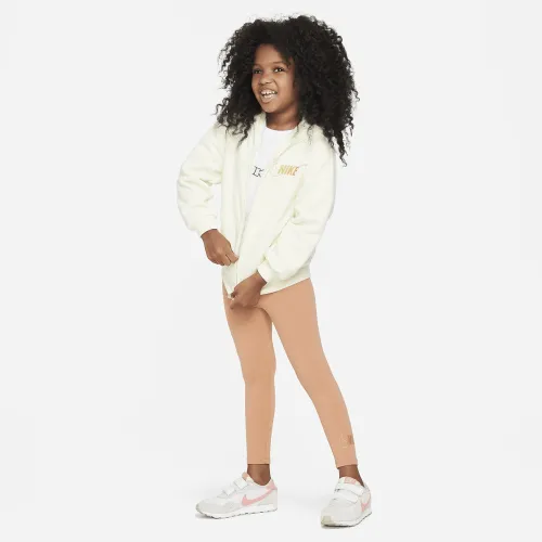 Nike Shine Full-Zip and лосіни комплект Little Kids 2-Piece Толстовка з капюшоном комплект колір коричневий
