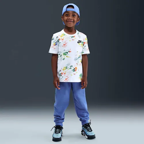 Nike Sportswear Little детские Reveal Printed Tee and Pants набор синий