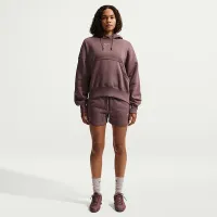 Nike Sportswear Phoenix Fleece женская Over-оверсайз Pullover Толстовка с капюшоном цвет фиолетовый