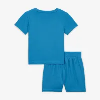 Nike Club Baby (12-24M) Knit шорти комплект блакитний
