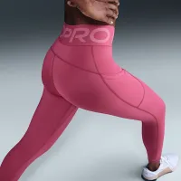 Nike Pro Sculpt женская С высокой Талией 7/8 лосины с карманамицвет фиолетовый