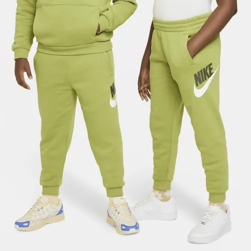 Nike Club Fleece Big детские Joggers (Extended Size) цвет зеленый