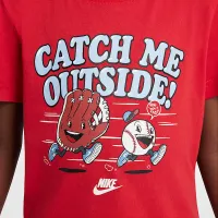 Nike Little детские Baseball футболка цвет красный