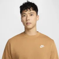 Nike Sportswear Club Fleece мужские Crew цвет коричневый