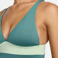Nike Swim Essential женская V-Neck Tankini Top цвет зеленый