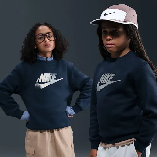 Nike Sportswear Club Fleece Big дитячі Crew-Neck світшот блакитний
