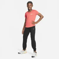 Nike Dri-FIT One Big детские (Girls') Woven тренировочные Pants цвет черный