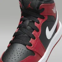 Nike Jordan 1 Mid Little дитячі Кросівки колір чорний