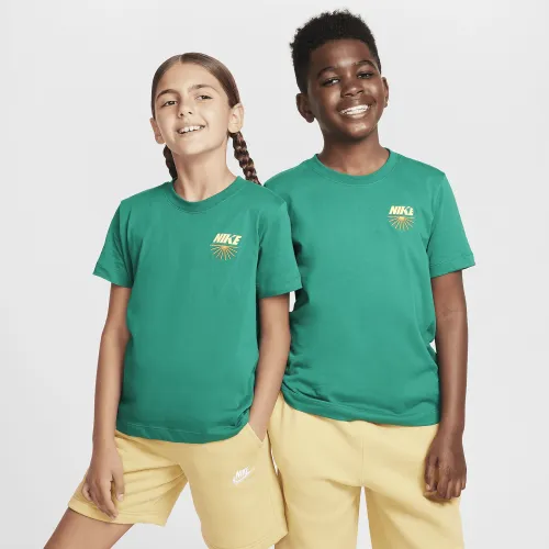 Nike Sportswear Big детские футболка цвет зеленый