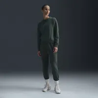 Nike Dri-FIT One жіноча Crew-Neck French Terry світшот колір зелений