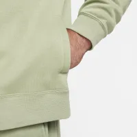 Nike Sportswear Club мужские Brushed-Back 1/2-Zip Pullover цвет зеленый