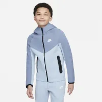 Nike Sportswear Tech Fleece Big дитячі (для хлопчиків) Full-Zip Толстовка з капюшоном блакитний