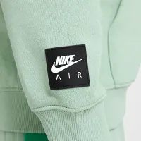 Nike Air Big дитячі Fleece Pullover Толстовка з капюшоном колір зелений