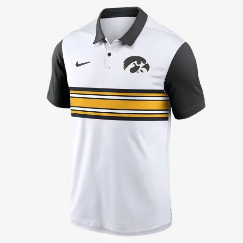 Iowa Hawkeyes Primetime Campus Vapor чоловічі Nike Dri-FIT College Polo колір білий