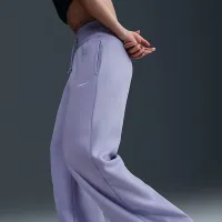 Nike Sportswear Phoenix Fleece женская С высокой Талией Wide-Leg Sweatpants цвет фиолетовый