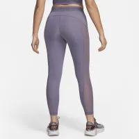 Nike Pro женская Mid-Rise 7/8 Mesh-Paneled лосины цвет фиолетовый