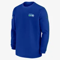 Seattle Seahawks Logo Coach Men’s Nike NFL Long-Sleeve Top синий