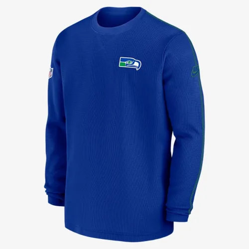 Seattle Seahawks Logo Coach Men’s Nike NFL Long-Sleeve Top блакитний