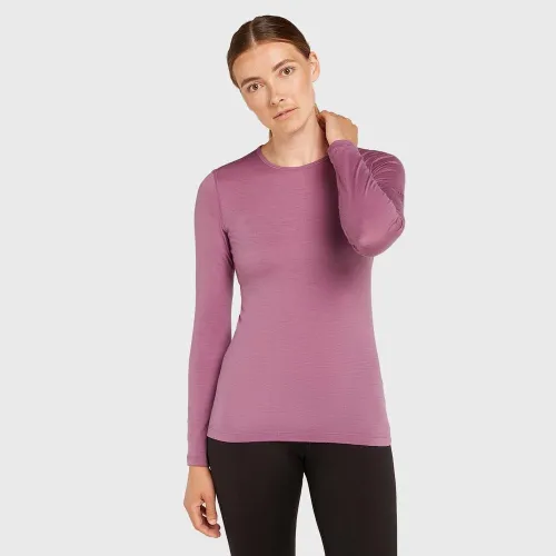 Футболка Icebreaker Merino 200 Oasis Long Sleeve Crewe Thermal 10437502V1 - Розовая