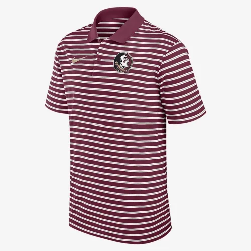 Florida State Seminoles Primetime Victory Striped чоловічі Nike Dri-FIT College Polo колір червоний