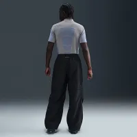 Nike Tech мужские Woven Convertible оверсайз Pants цвет черный