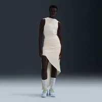 Nike Serena Williams Design Crew женская С высокой Талией Maxi юбка цвет белый