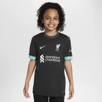 Liverpool FC 2024/25 Stadium Away Big детские Nike Dri-FIT Soccer Replica Jersey цвет черный