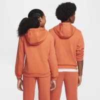 Nike Sportswear Club Fleece Big детские Pullover Толстовка с капюшоном Orange