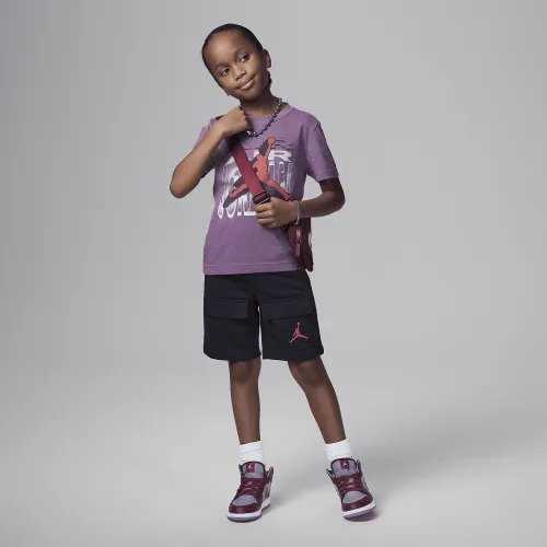 Nike Jordan Air 3-D Little дитячі 2-Piece шорти комплект колір чорний
