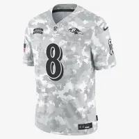 Lamar Jackson Baltimore Ravens Salute to Service чоловічі Nike Dri-FIT NFL Limited Jersey колір білий