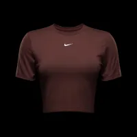 Nike Sportswear Essential женская Slim Cropped футболка цвет коричневый