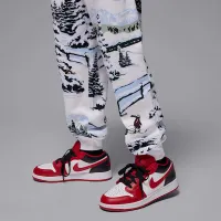 Nike Jordan Brooklyn Fleece Big дитячі Holiday Pants колір білий