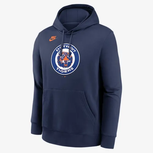 Detroit Tigers Cooperstown Logo Club мужские Nike MLB Pullover Толстовка с капюшоном синий