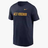 West Virginia Mountaineers Primetime Wordmark чоловічі Nike College футболка блакитний