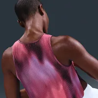Nike AeroSwift женская Dri-FIT ADV Cropped Running Tank Top цвет фиолетовый