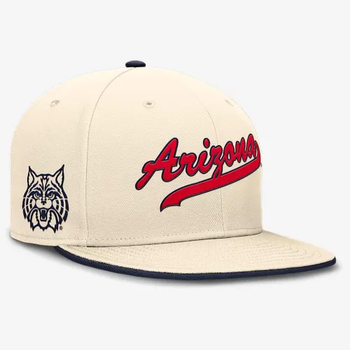 Arizona Wildcats Primetime True мужские Nike Dri-FIT College Fitted Hat цвет коричневый