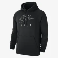 Nike Swoosh Club Fleece чоловічі для гольфу Pullover Толстовка з капюшоном колір чорний