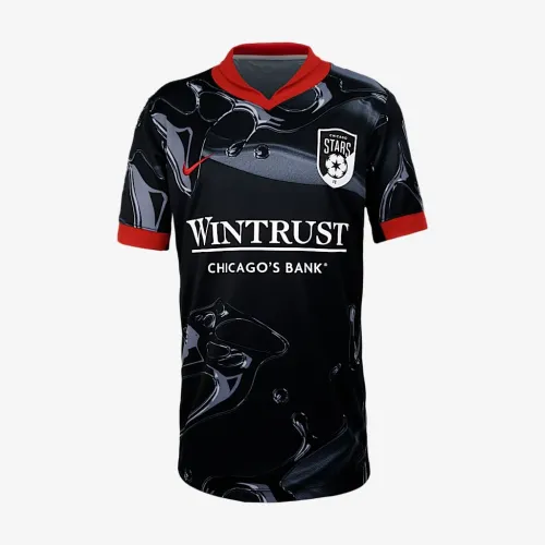 Chicago Stars FC 2025 Stadium Away Big детские Nike Dri-FIT NWSL Replica Jersey цвет черный