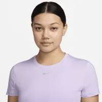 Nike One Classic женская Dri-FIT Short-Sleeve Top цвет фиолетовый